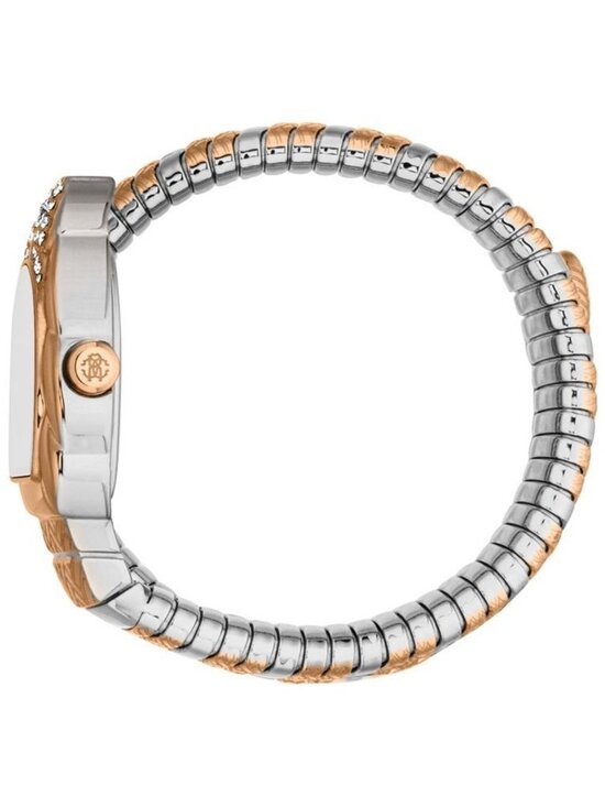 NWT Roberto Cavalli Aurora Silver-tone Dial Ladies Watch